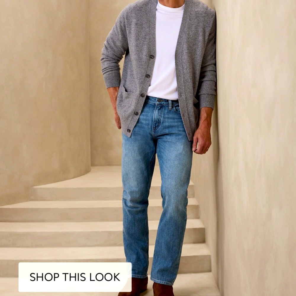 Banana Republic STRAIGHT SOFT SELVEDGE JEAN 36x32 Brand NEW w/ tag